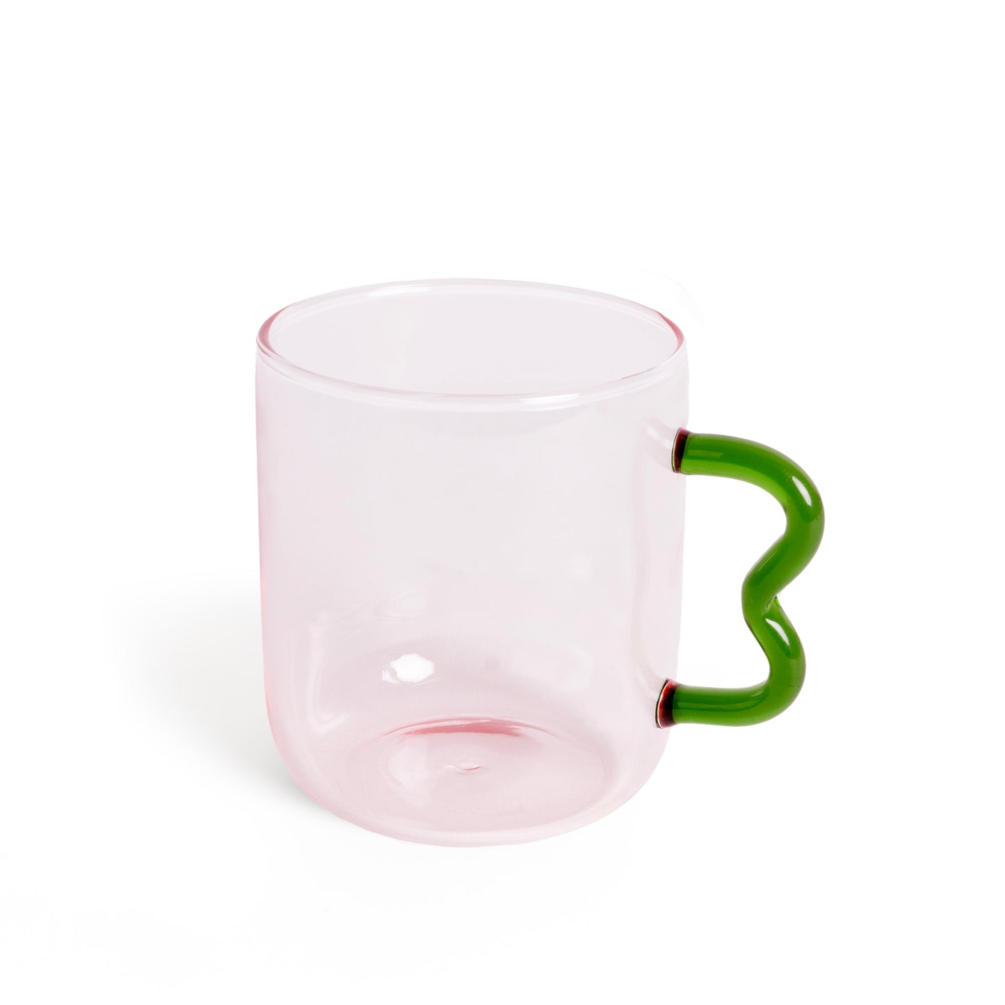 Green Wave Glass Mug