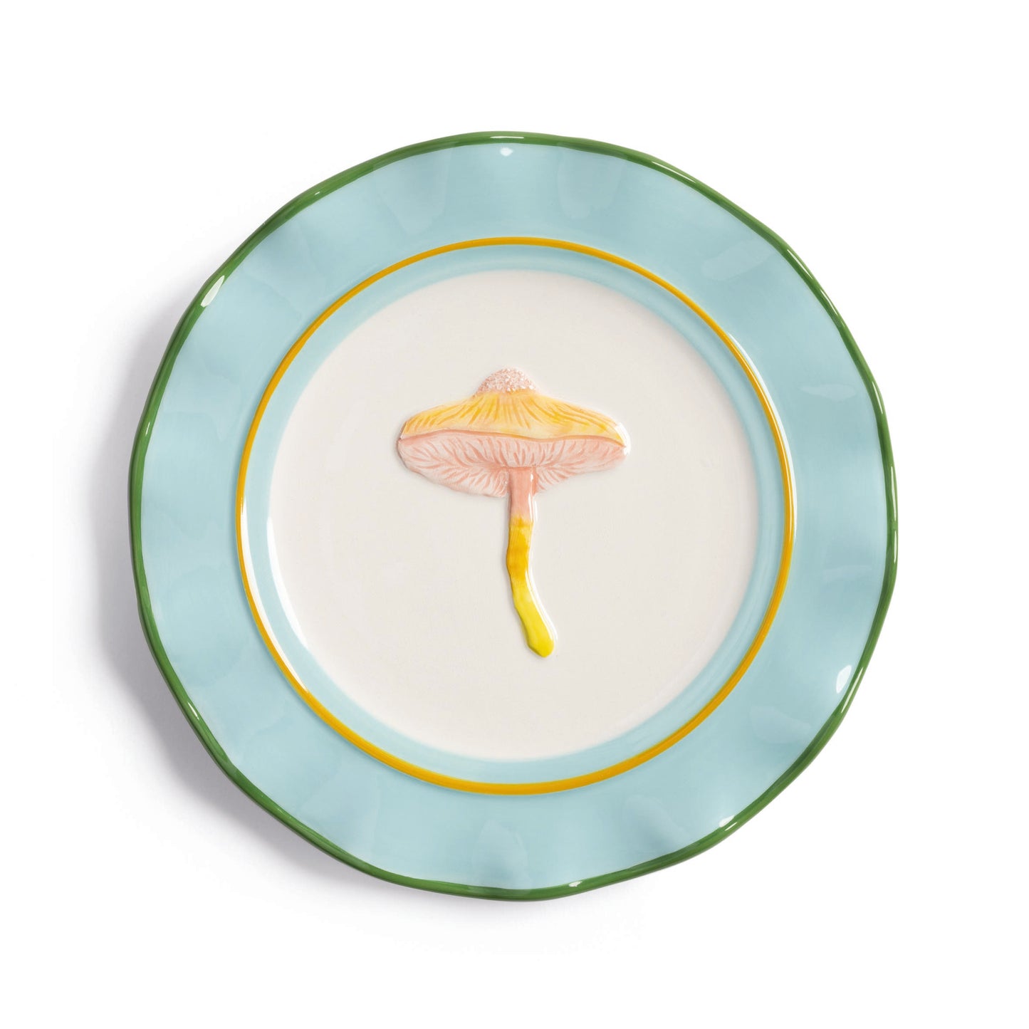 Plate magic mushroom set of 4