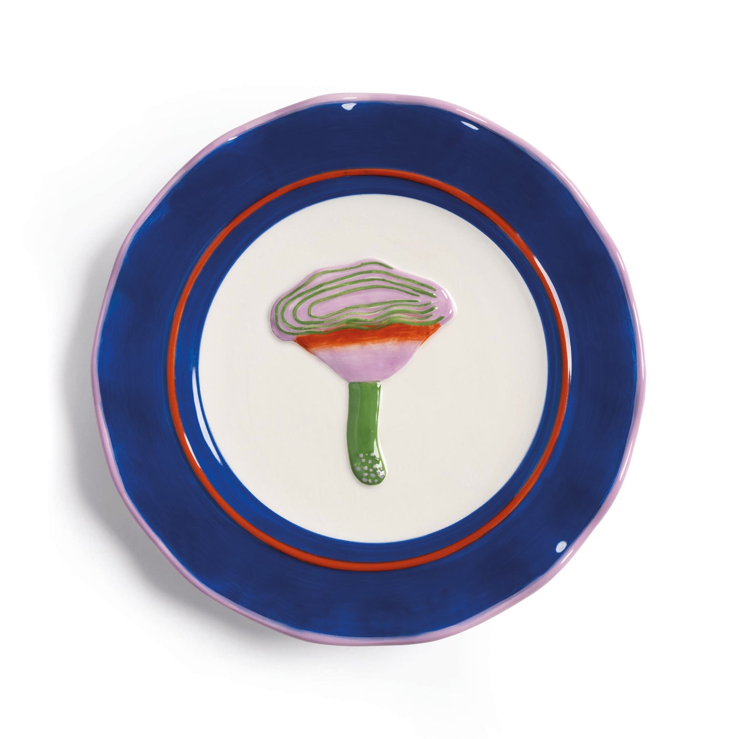 Plate magic mushroom set of 4