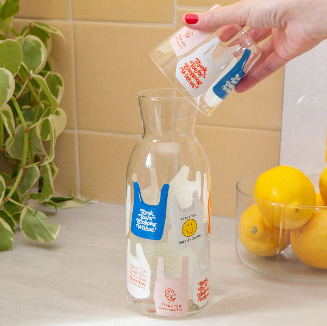 Corner Shop Jar & Glass Set