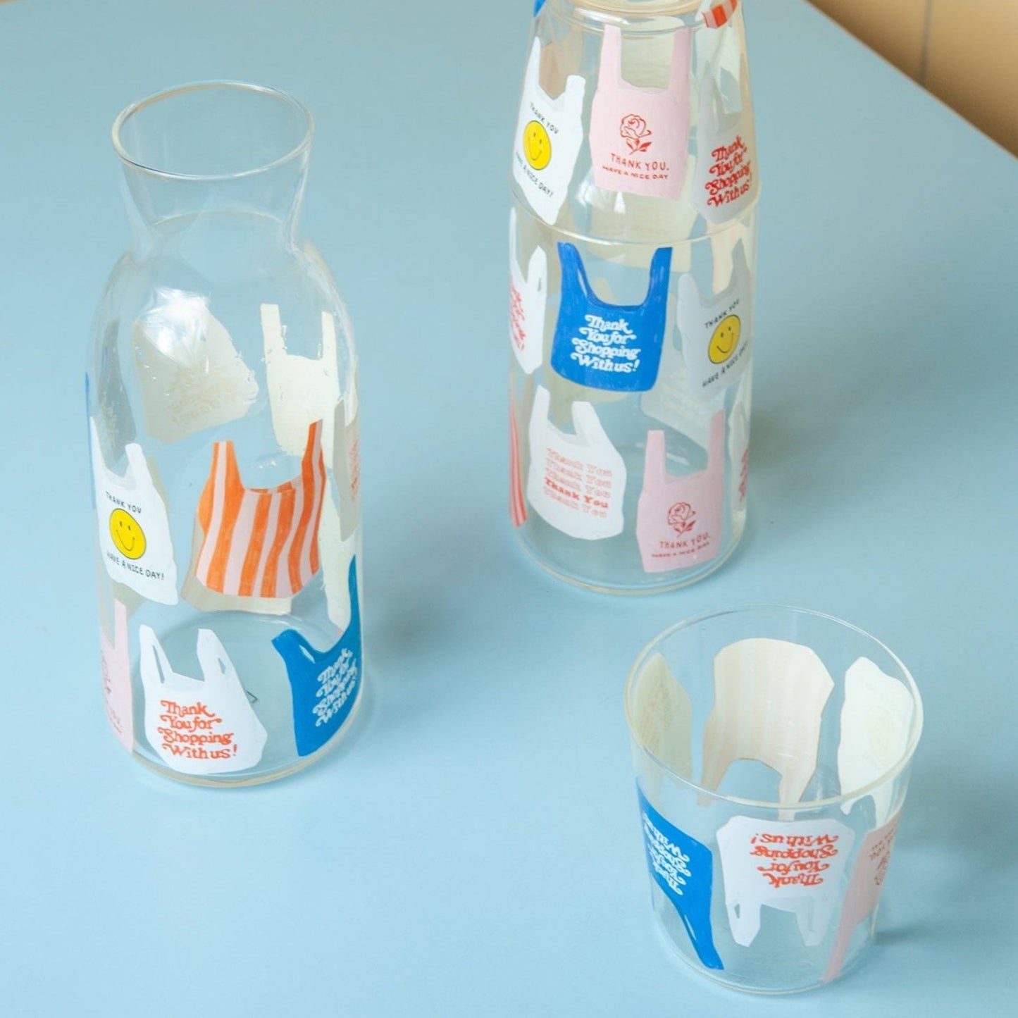 Corner Shop Jar & Glass Set
