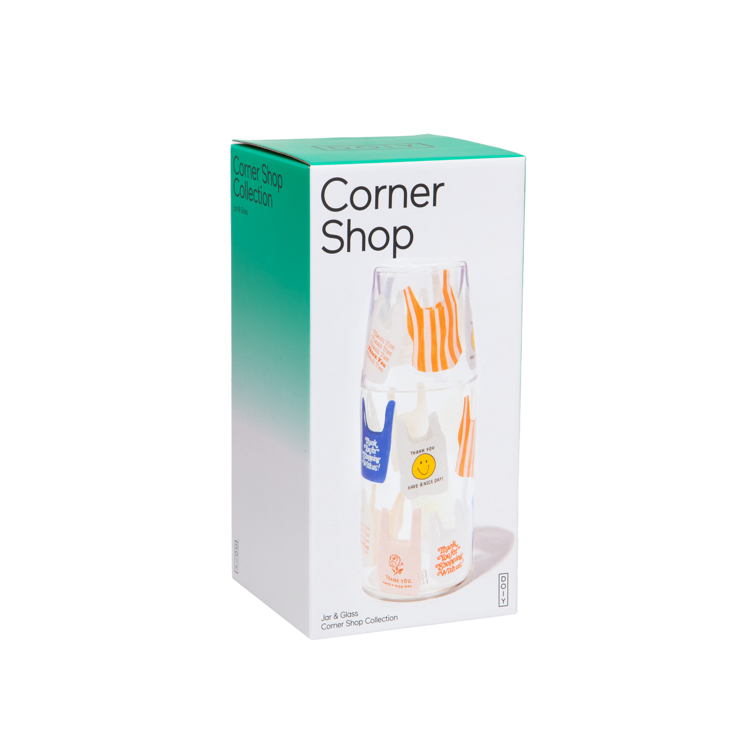 Corner Shop Jar & Glass Set