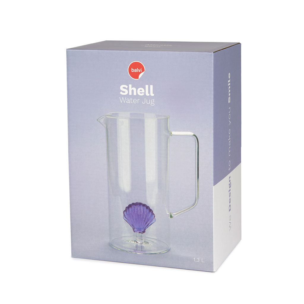 Jar Atlantis Shell lilac glass