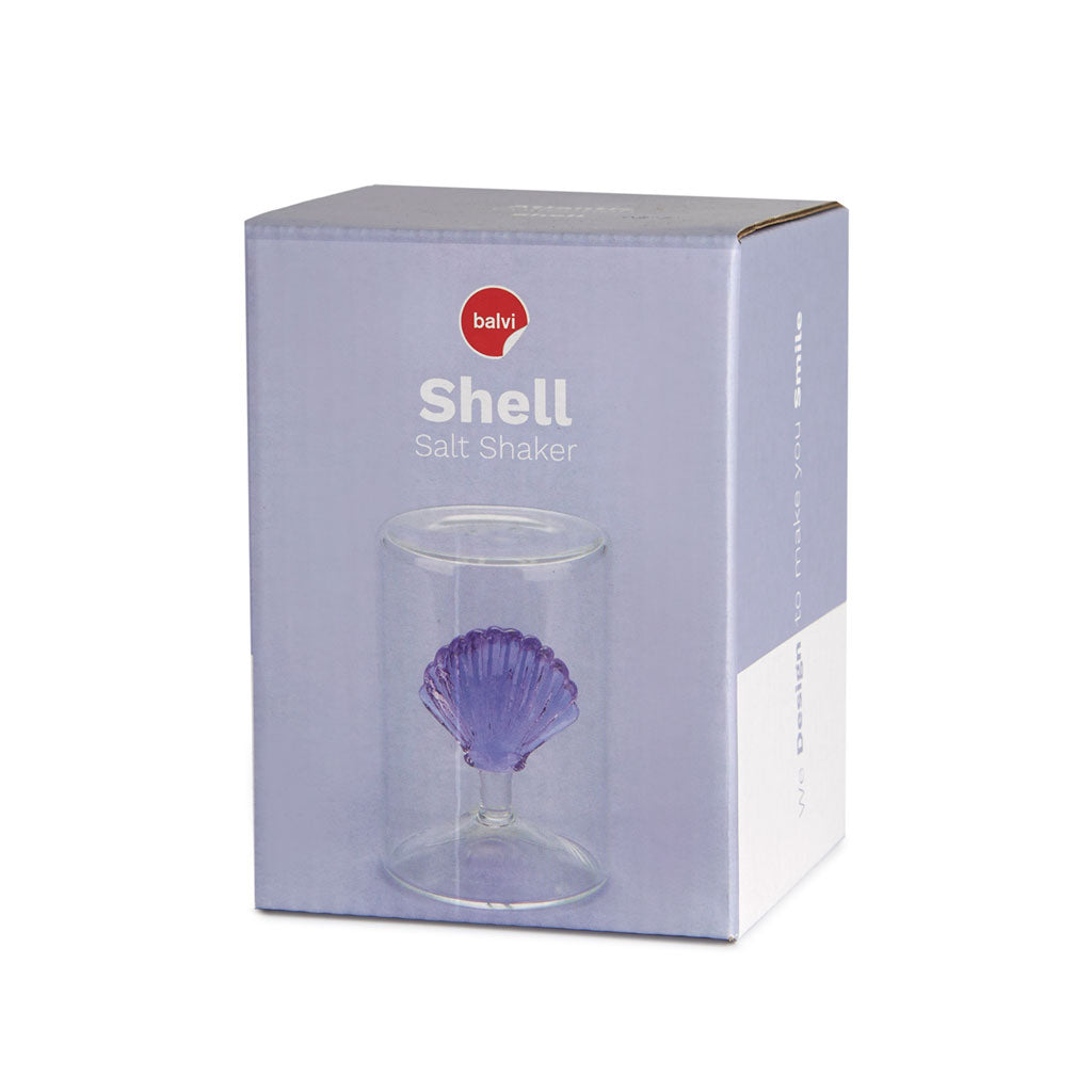 Salt shaker Atlantis Shell lilac glass