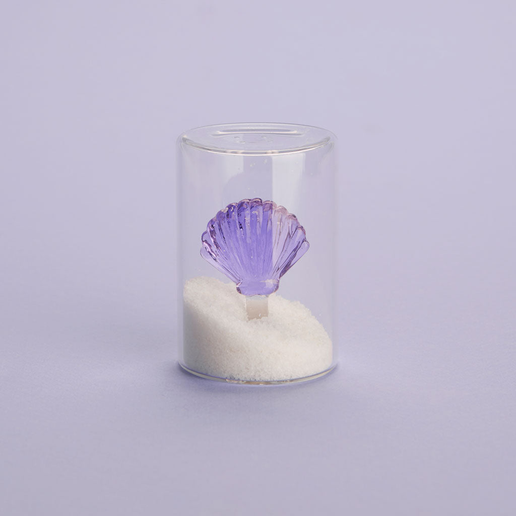 Salt shaker Atlantis Shell lilac glass